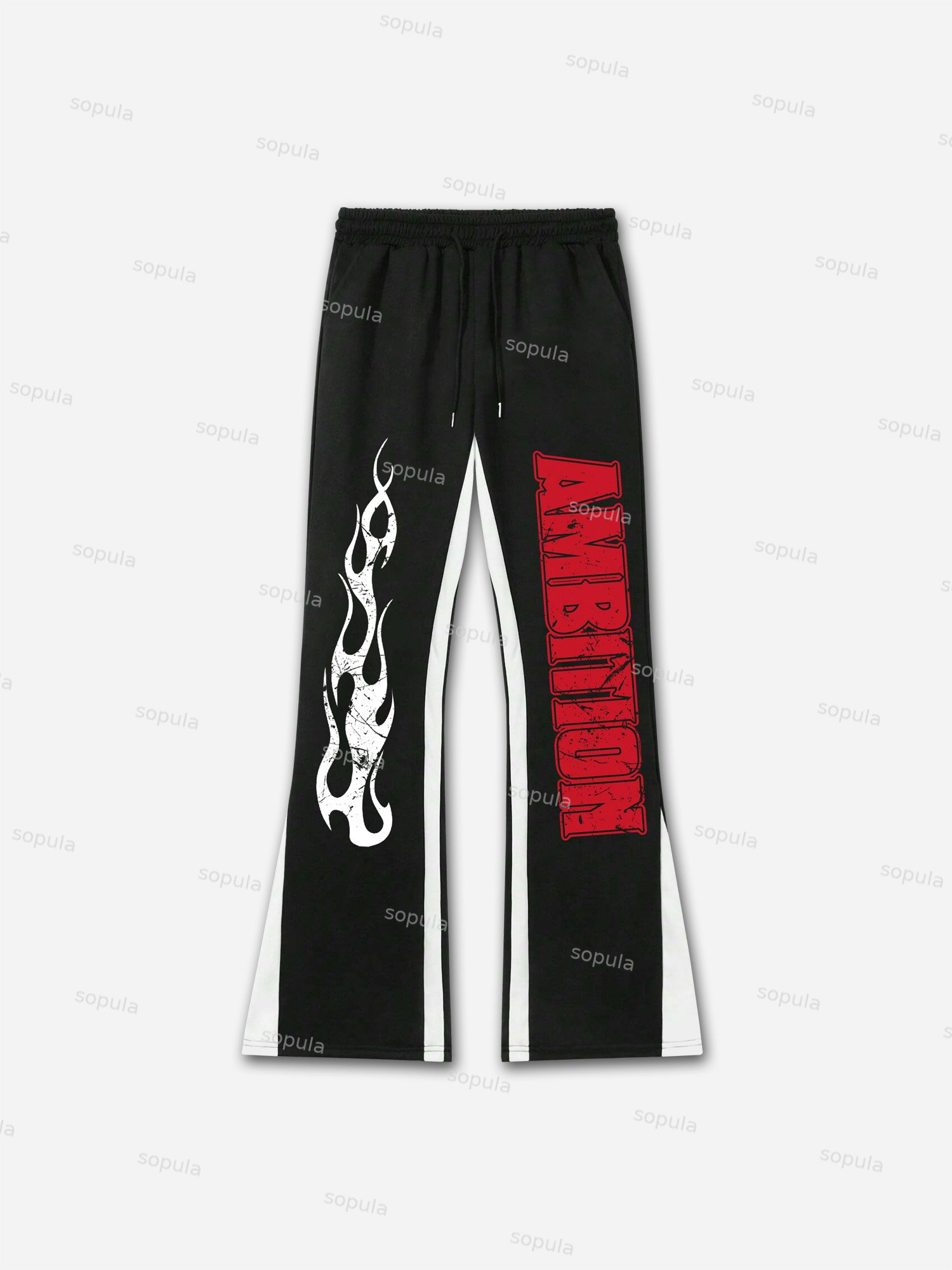 Ambition Legendary Boxer Portrait Flared Sweatpants - Sopula｜Premium Graphic Tees & Graphic Clothing