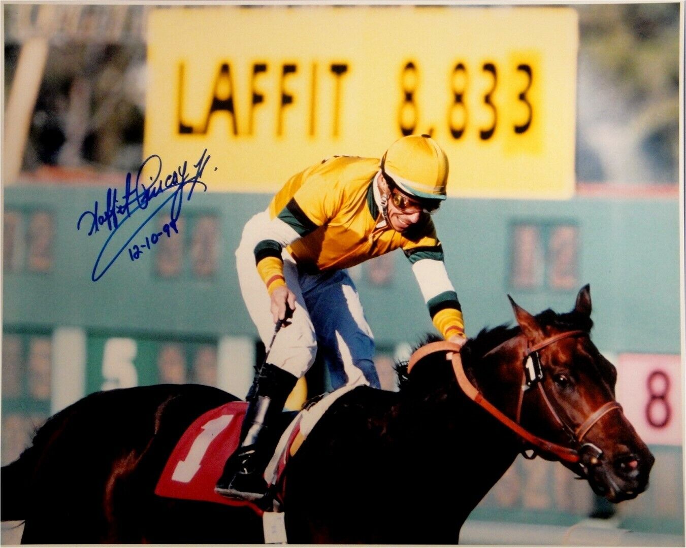 Laffit Pincay Jr Hand Signed Autograph 16x20 Photo Poster painting Kentucky Derby Jockey 12 1999