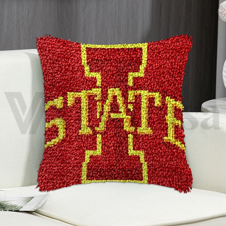 State Pillowcase Latch Hook Kits for Beginner veirousa