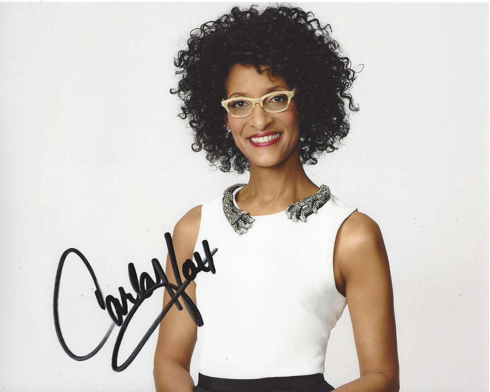 CARLA HALL SIGNED AUTHENTIC 8X10 Photo Poster painting B w/COA TV PERSONALITY CHEF TOP CHEF