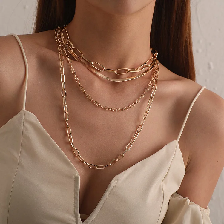Fashion Layered Decor Necklace