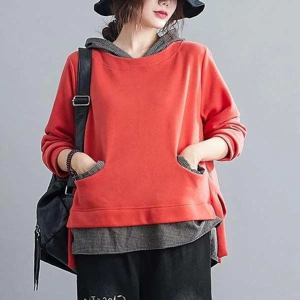 Arrival 2020 Simple Style All-match Loose Comfortable Female Cotton Hoodies