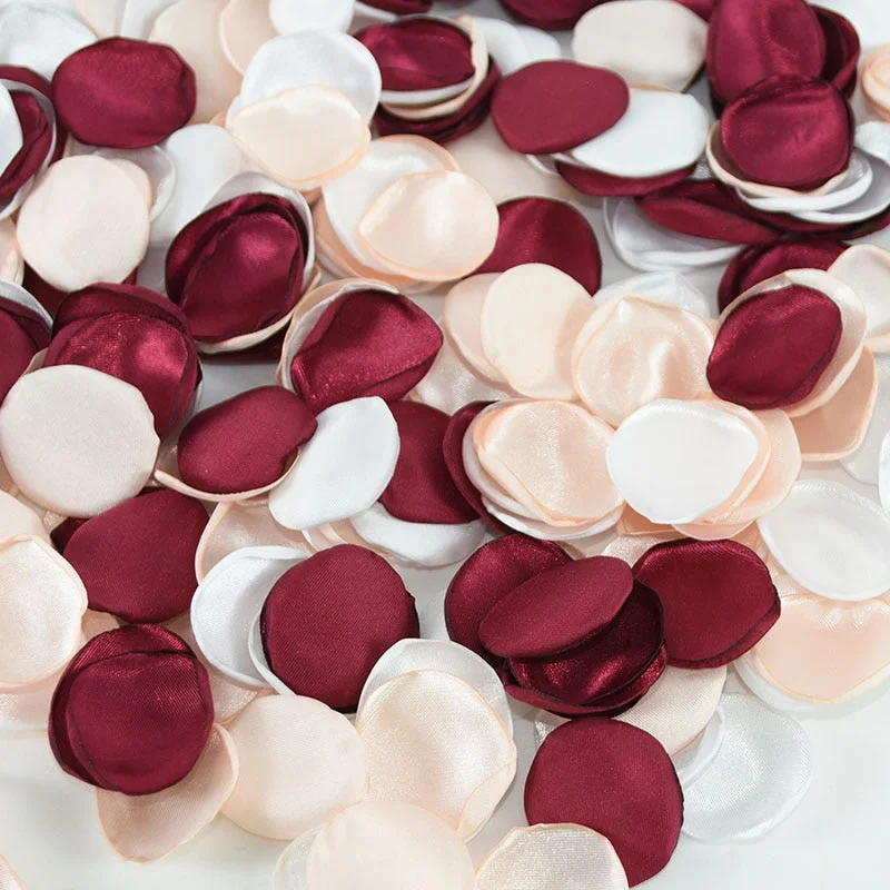 100Pcs Silk Rose Petals Artificial Flower Petal Valentines Day Room Decoration Wedding Party Throwing Confetti Anniversary Decor