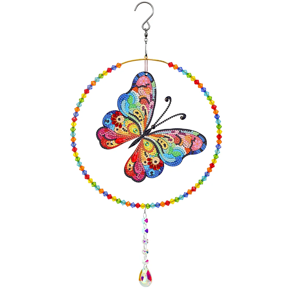 DIY Butterfly Suncatcher Diamond Painting Hanging Pendant Crystal Painting Ornament