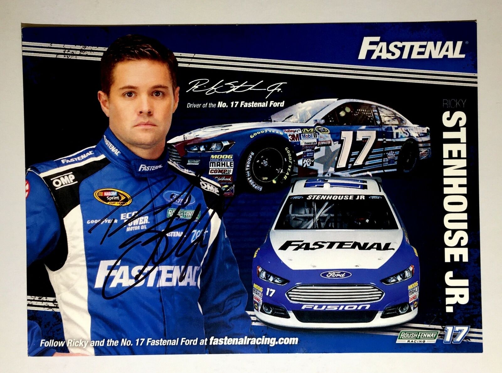 Ricky Stenhouse JR Signed 5x7 Photo Poster painting Promo Hero Card Postcard NASCAR  Ship