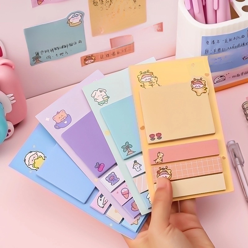 Cute Cartoon Student Stationery Mark Classification Note Sticker