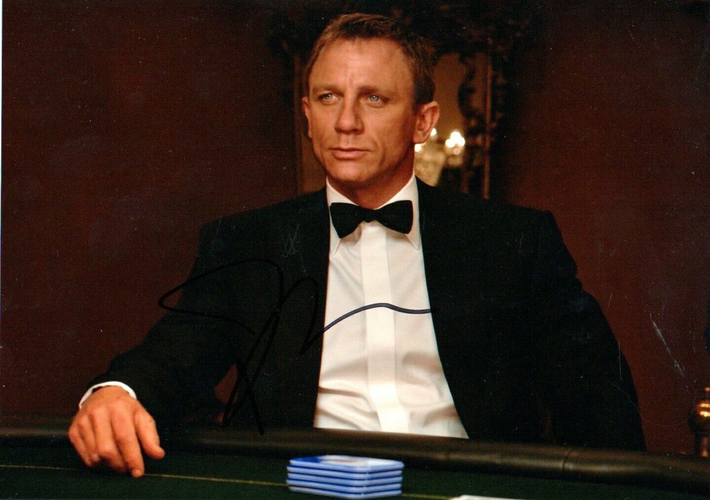 Genuine Hand Signed Daniel Craig Spectre Photo Poster painting 10 x 8  James Bond Autograph Coa