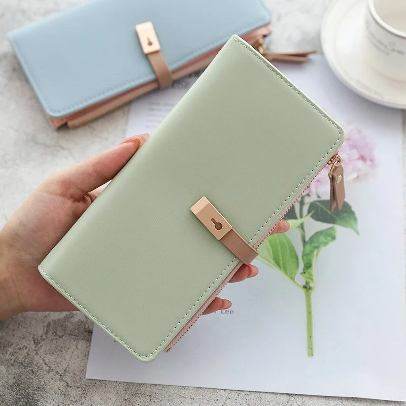 Long Women's Wallet Female Purses Tassel Coin Purse Card Holder Wallets Pu Leather Clutch Money Bag Purses Card Holder Carteira