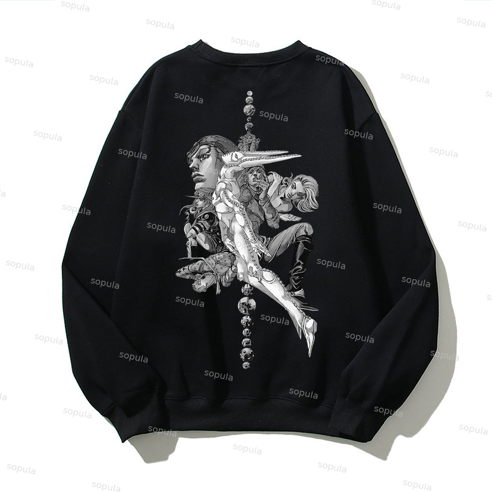 Sopula JOJO Bizarre Adventure Steel Ball Run Vol Graphic Sweatshirt - SOPULA