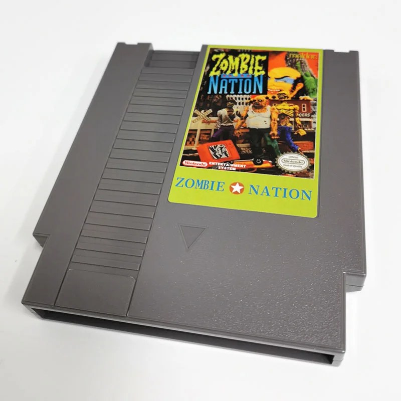Zombie Nation For Nintendo NES - 8 Bit Game Cartridge