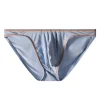Men's Modal Briefs Ice Silk Low Rise Soft Bikini Brief  
