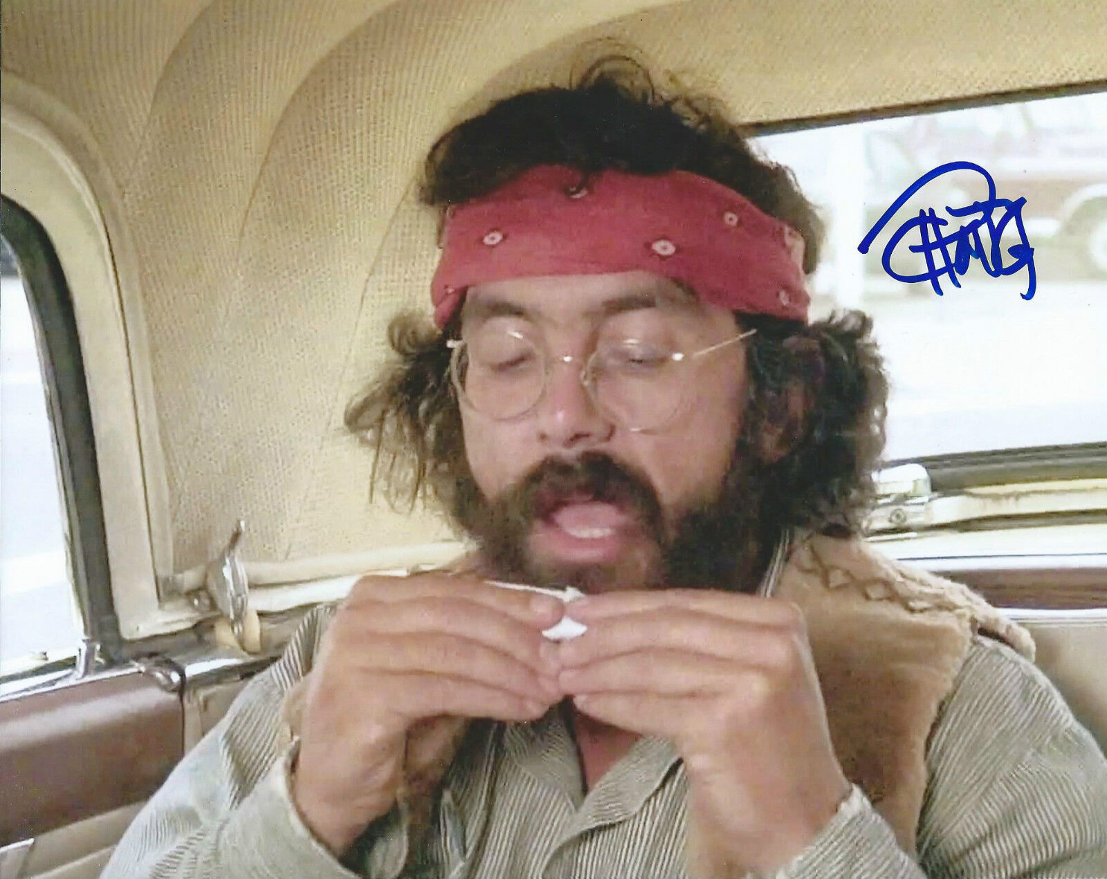 **GFA Up in Smoke Movie *TOMMY CHONG* Signed 8x10 Photo Poster painting MH2 PROOF COA**