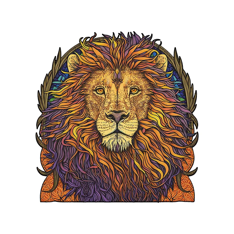 Ericpuzzle™ The Lion Wooden Jigsaw Puzzle