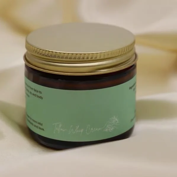 🌿100% Pure Handmade Grass Fed Whipped Tallow Cream with Castor Oil & Frankincense 🌼