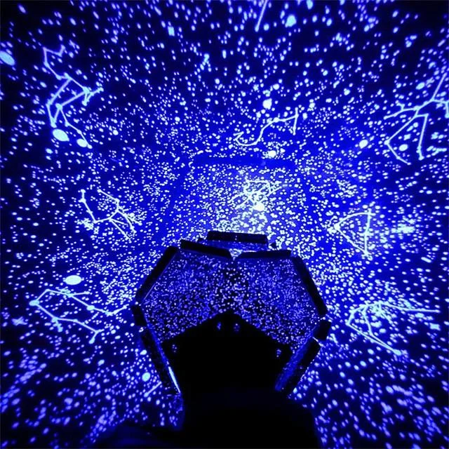 Star Galaxy Starry Sky Universe Starry Night Light Star Light LED Lighting Light Up Toy Constellation Lamp Star Projector Rotating DIY Simulation Adults Kids for Birthday Gifts and Party Favors 1 pcs