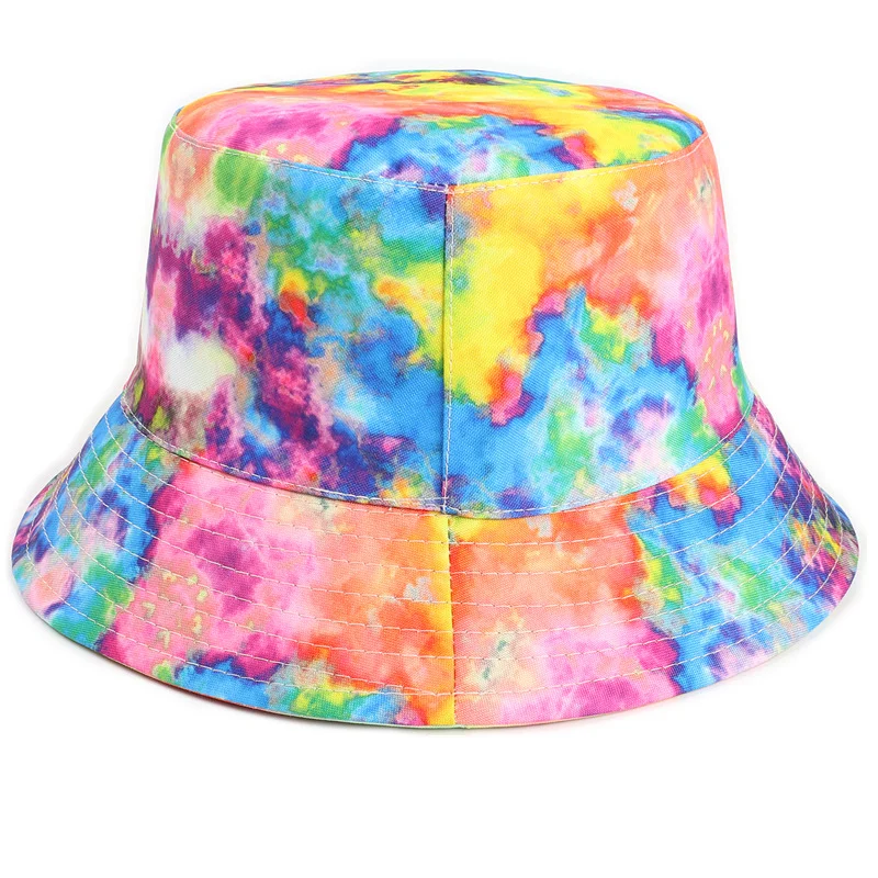 Ins Style Fashion Painted Tie-dye Fisherman Hat Sun Shade Basin Hat