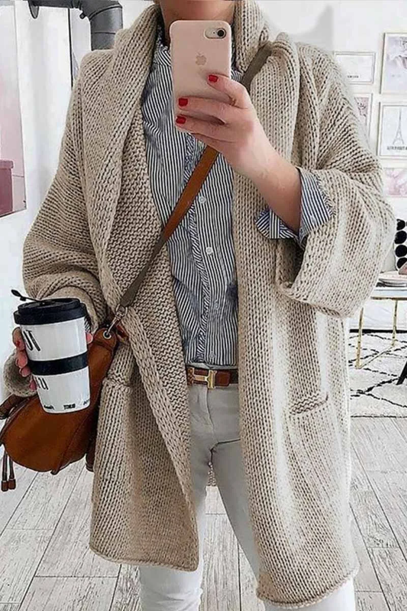 Classic Solid Color Baggy Sweater