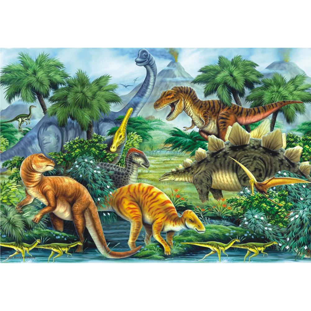 

40*30CM - Dinosaur World - Round Drill Diamond Painting, 501 Original
