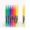 20PCS Erasable Oblique Head Color Fluorescent Pen Eraser School Season Student Office Stationery Highlighter