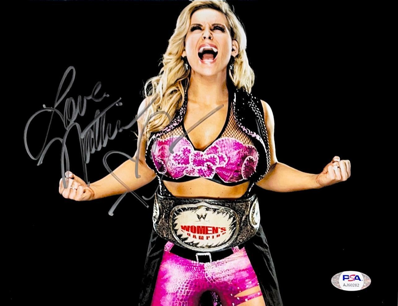 WWE NATALYA HAND SIGNED AUTOGRAPHED 8X10 WRESTLING Photo Poster painting WITH PSA DNA COA 32