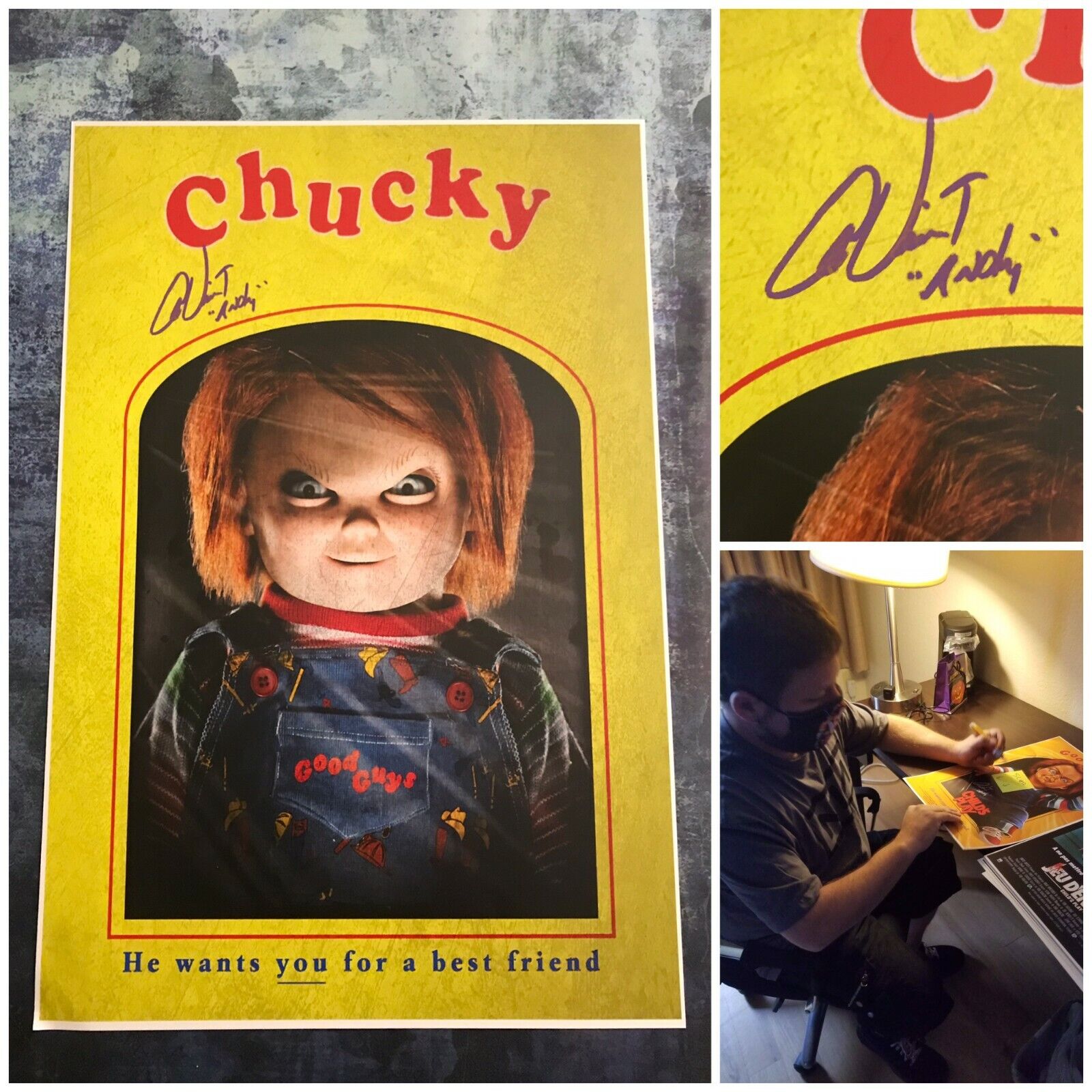 GFA Child's Play Movie Andy * ALEX VINCENT * Signed 12x18 Photo Poster painting PROOF A1 COA