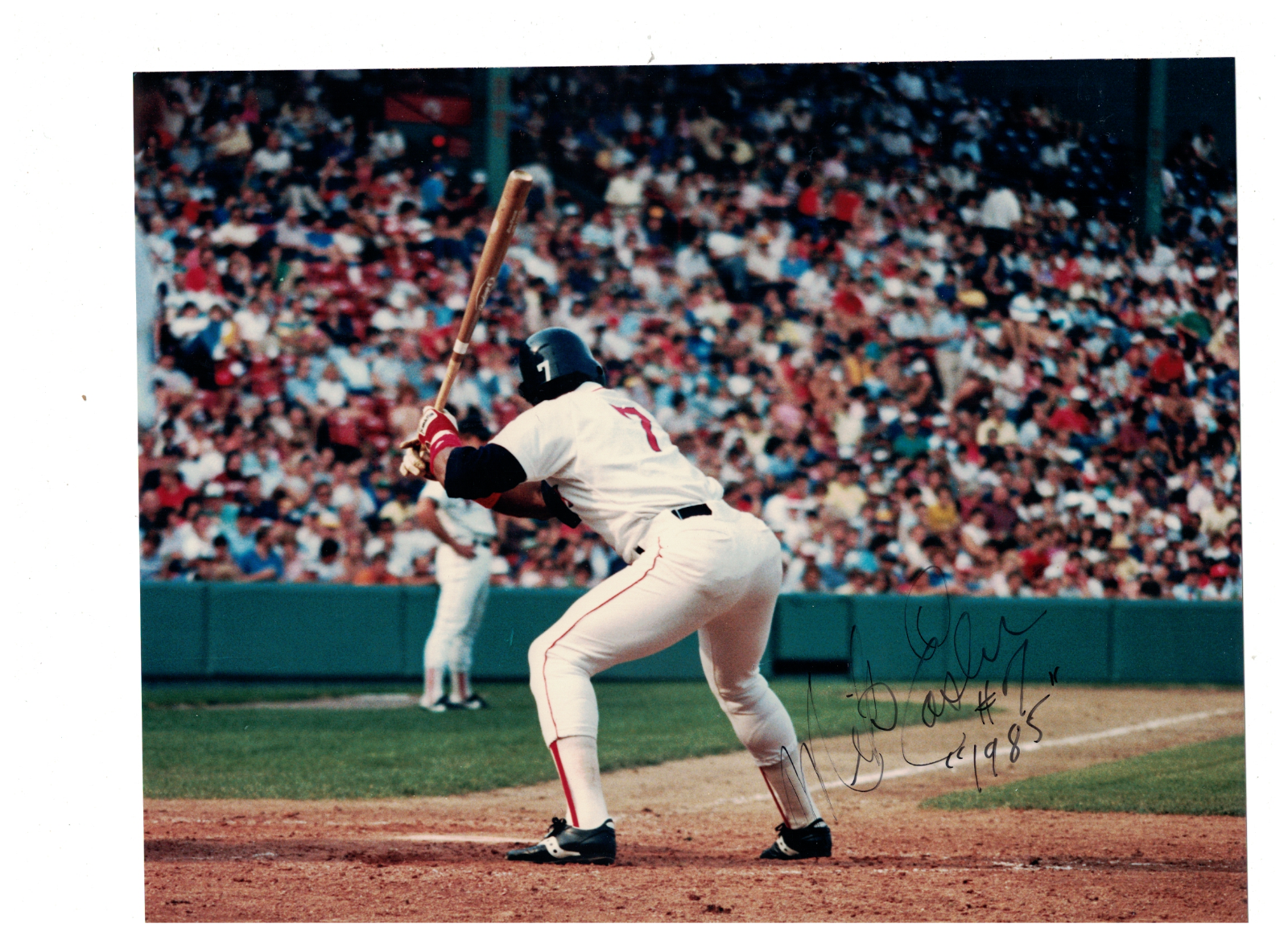 Mike Easler 1985 Boston Red Sox Signed 8x10 Photo Poster painting W/Our COA READ A JH