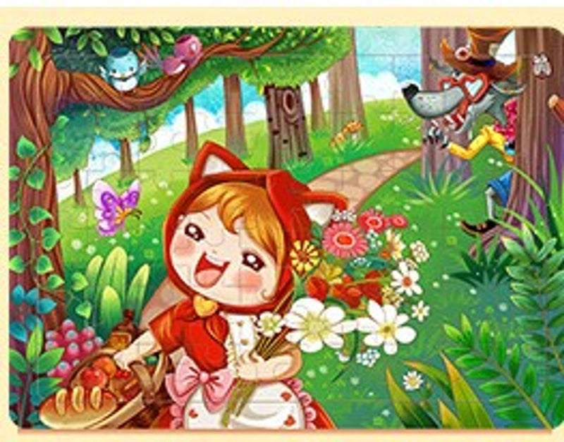 Puzzles Toddler(3-6years) Cartoon Wood Toys