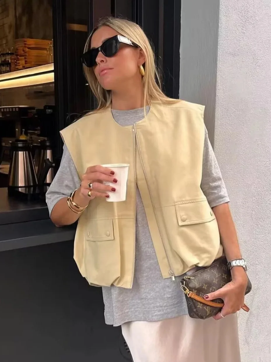 Nigikala Nigikala Summer New Loose Casual Cardigan Women's Vest Vest A14021