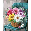 (US Only)Partial AB Diamond Painting - Full Round Drill - Flower Basket (Canvas|45*55cm)
