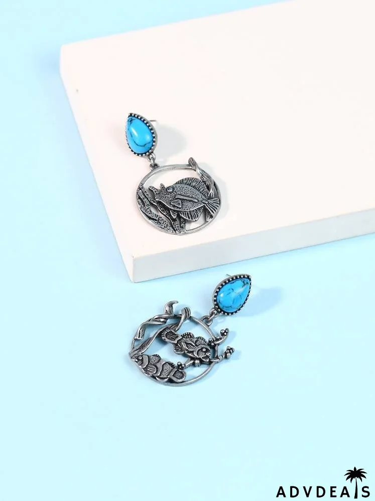 Fish Decor Drop Earrings