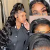 13X4 Hd Transparent Lace Frontal Wig Brazilian Body Wave Lace Front Wig Human Hair For Women Closure Wigs 250% Pre Plucked