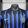 Joyfball 2025/2026 Player Version  Long Sleeve Internazionale Milan Home Football Shirt 1:1 Thai Quality（The player version jersey is a bit tight, please pay attention to the size selection）