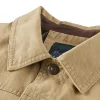 Men's Vintage Outdoor Workwear Cargo Tactical Lapel Jacket by Inlyline