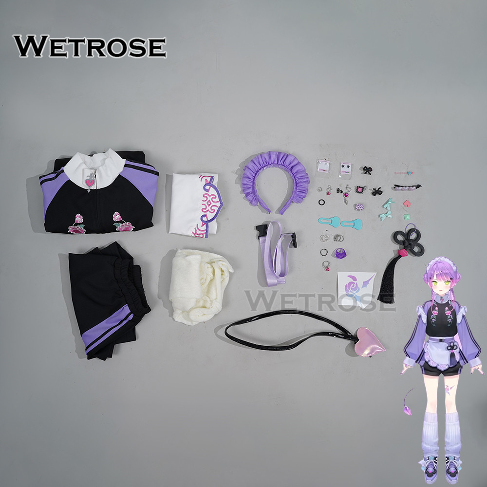 [Wetrose] Hololive JP Tokoyami Towa Jersey Sports Maid Cosplay Costume常闇トワメイド風ジャージ衣装コスプレ