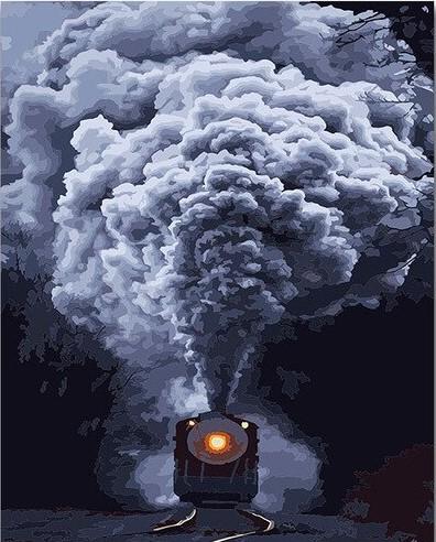 

Train Chimney – Paint By Numbers - 40*50CM, 501 Original