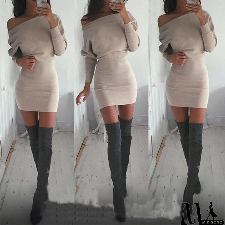 MidiSono - Sexy long sleeve mini dress