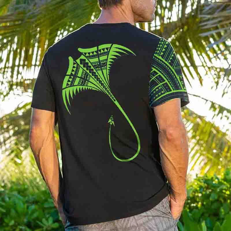 Men's Hawaiian Printed T-shirt
