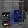 5 In 1 Formaldehyde Monitor with Holder Carbon Dioxide Detector USB Rechargeable TVOC Detector Temperature Humidity Home Air Quality Monitor