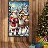 Santa Claus Elk - Diamond Painting - Full Round Drill (Canvas|40*70cm)