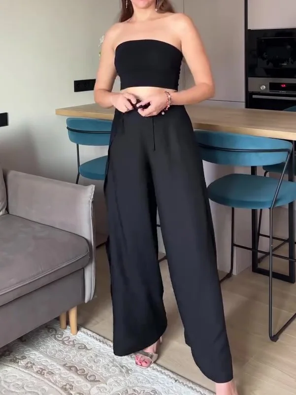 Convertible Tie-Drape Pants