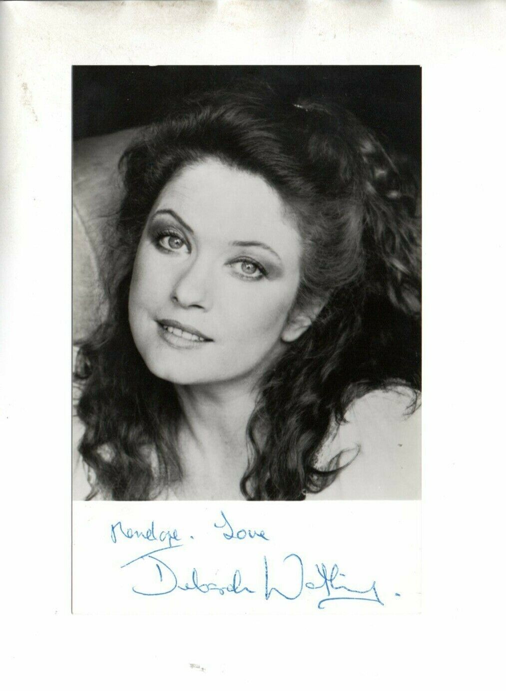 Deborah Watling Victoria Wakefield in Dr Who Signed 5x3 B/W Photo Poster painting Autographed