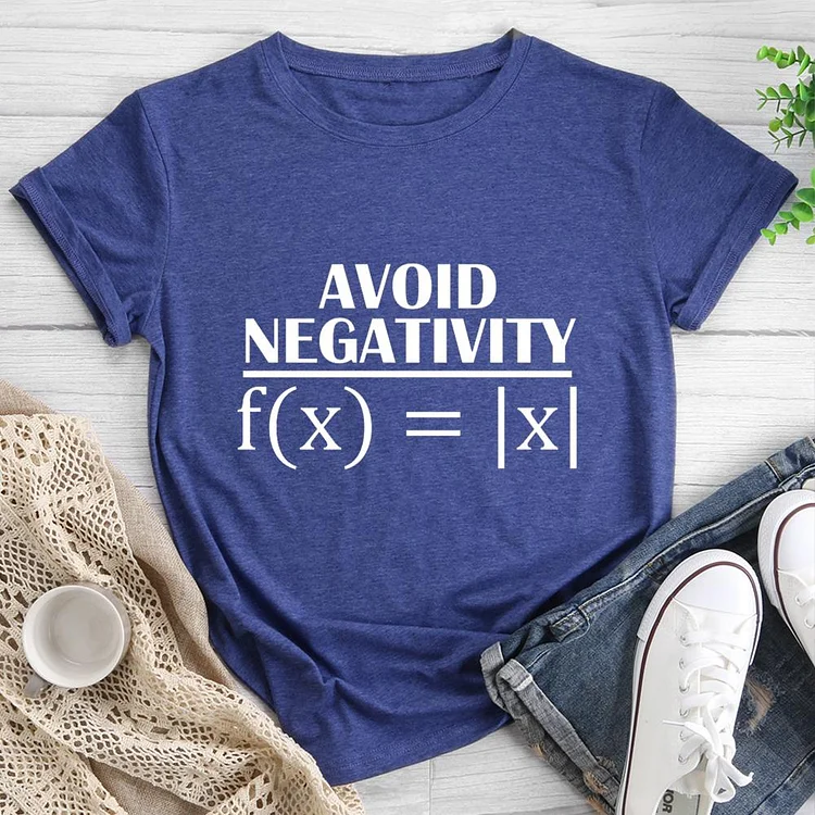 Avoid Negativity Round Neck T-shirt