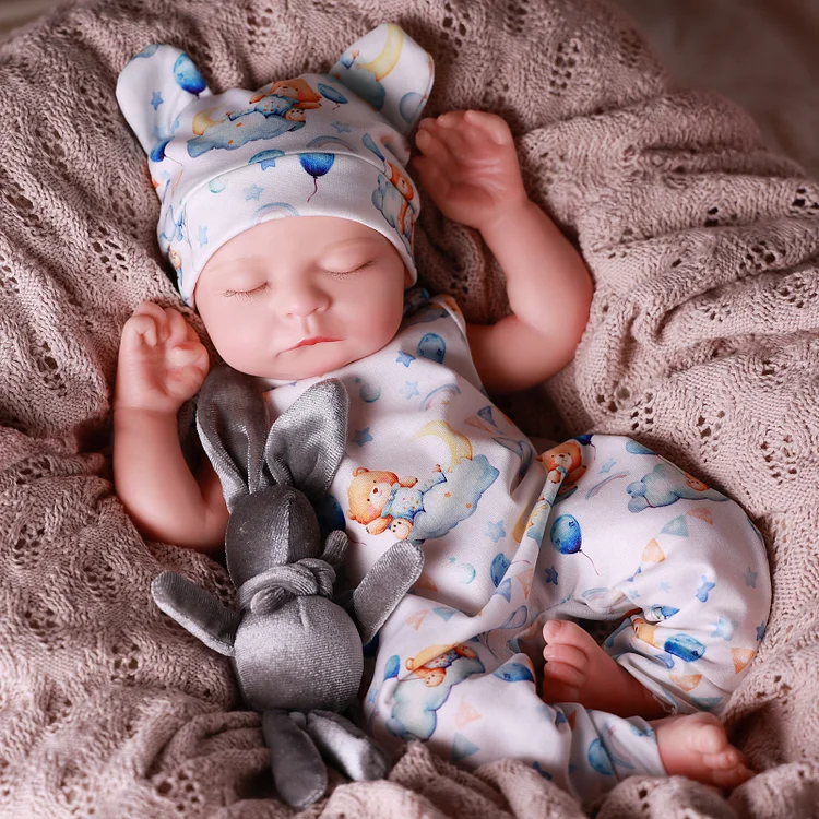 Babeside Noah 16" Realistic Silicone Sleeping Baby Little Infant Boy Best Gift for Kids