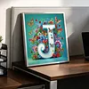 Butterfly Flower J 5D Partial Drill DIY Diamond Painting Kit 30*30cm