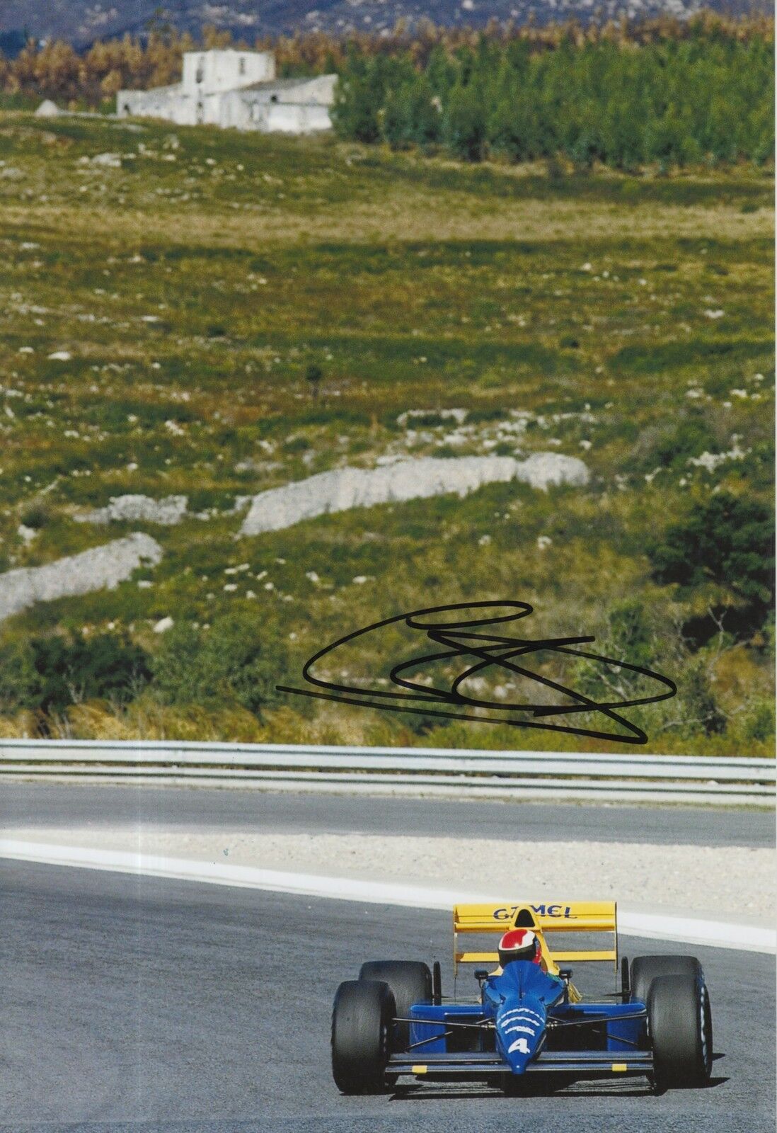 Johnny Herbert Hand Signed 12x8 Photo Poster painting Camel Team Lotus F1.