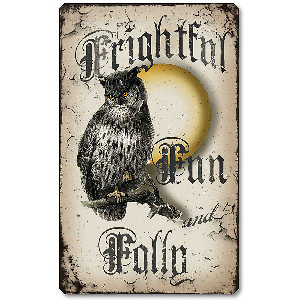 

Halloween Owl - Round Drill Diamond Painting - 30*45CM, 501 Original