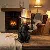 Monkey Table Lamp with Top Hat Animal Desk Lamp for Monkey Lovers Fun Creative Decorative Lamp for Sleep Nursery Office & Home Decor