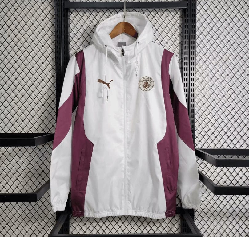 2023/2024 Manchester City Jersey Windbreaker White mysite