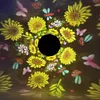 LED Hollow Iron Decor Light Solar Powered Hollowed Hanging Light IP55 Waterproof Rust Proof for Patio Yard Lawn Backyard Decor