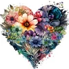 Promotion 4Pcs/set Diamond Painting-DIY Full Round Drill Love Flower(30*30cm)